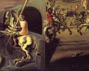 萨尔瓦多 达利 : 马背上的游行(罗密欧与朱丽叶布景设计)